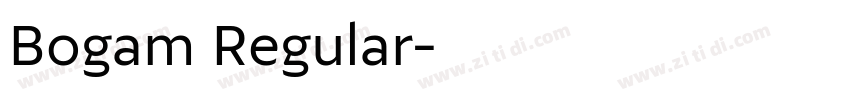 Bogam Regular字体转换